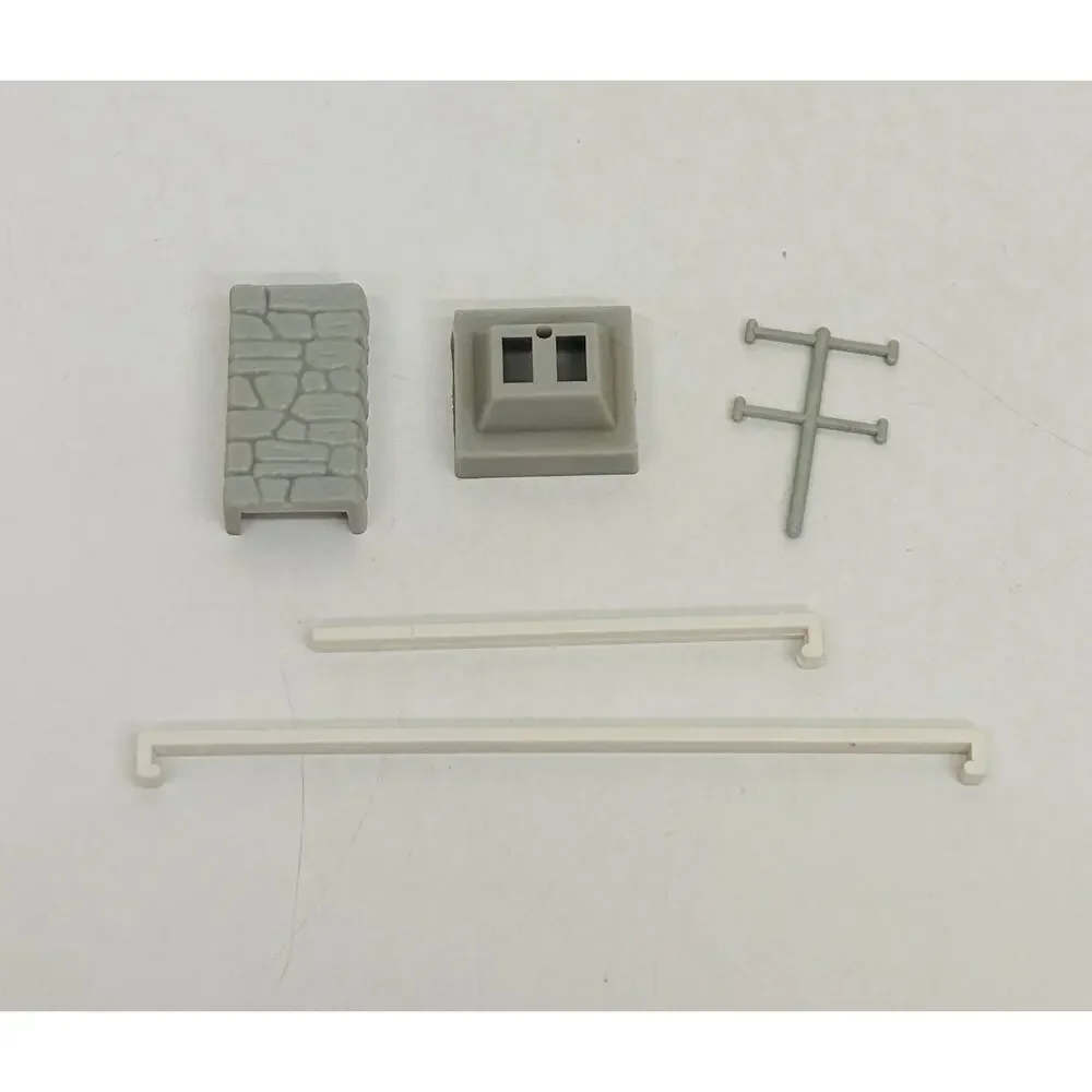 Plasticville O & S Gauge Split Level Home White Gray Charcoal Cream 1908-198
